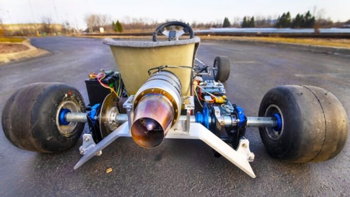 Self Built Jet Engine Powered Go Kart