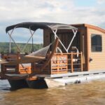 Handcrafted Cedar Tiny Floating Off-Grid Cabin