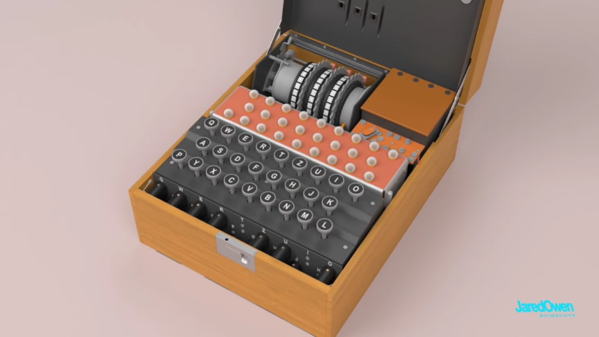 enigma simulator with plugboard