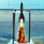 Slow Motion 4K Rocket Launch From Underwater