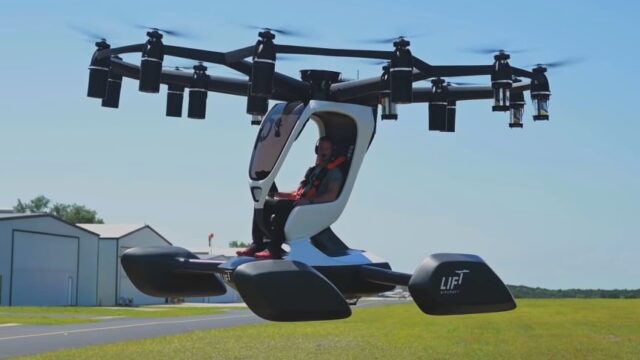 Hexa Single-Seat 18-Rotor Electric Vertical Take-Off Drone