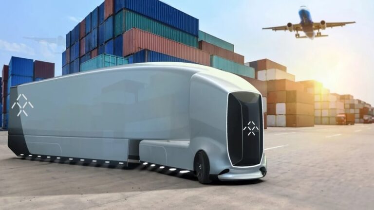 Faraday Future Futuristic Autonomous Semi Truck Concept