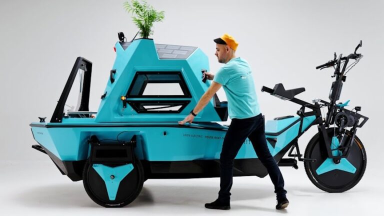 Electric Amphibious Camper Bicycle