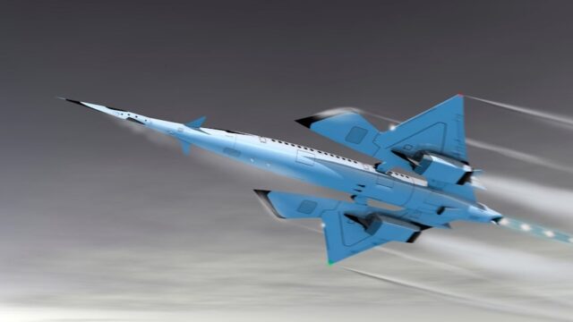 Hyper Sting Supersonic Concept Plane Powered Hybrid Turbojets